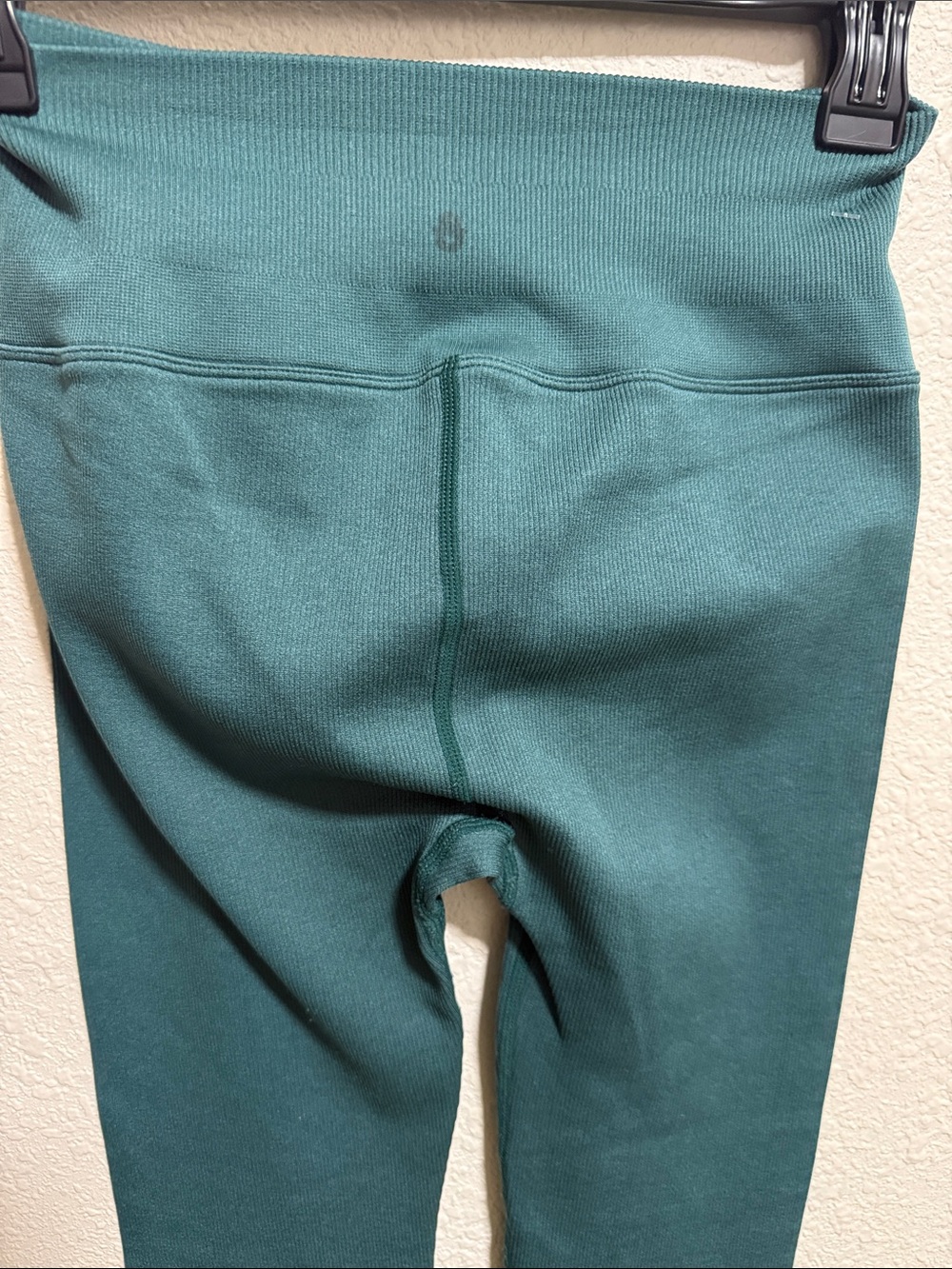 Spiritual Gangster High Waisted Seamless Leggings Teal Green XS/S - Picture 8 of 8